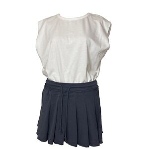The Greii Twofer Mini Dress Womens Size S top attached skirt combo New